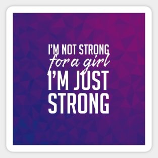 Strong for a Girl Sticker